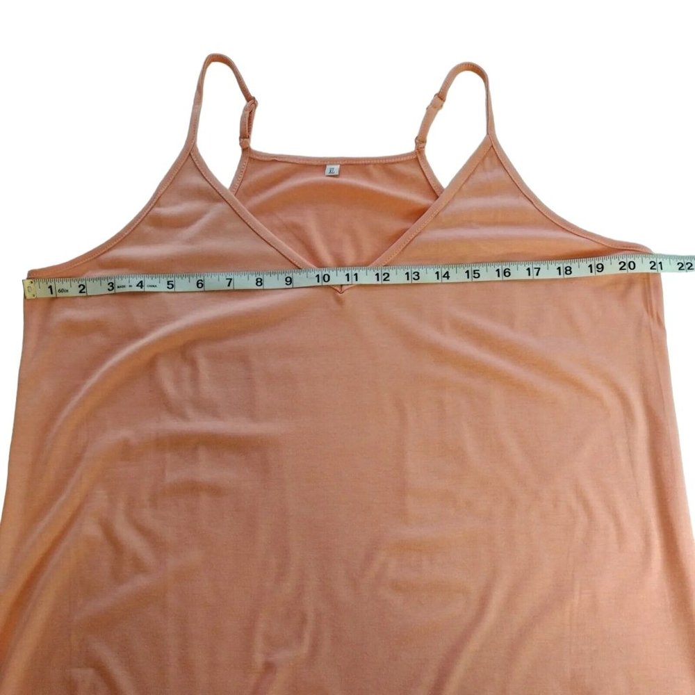 Women's XL Camisole Peach With Adjustable Straps - Picture 5 of 6
